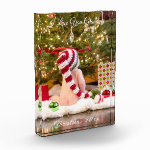 Weihnachtsfeiertag I Liebe Sie Oma und Opa Fotoblock