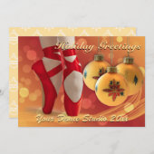 Weihnachtsfeiertag im Ballett Feiertagskarte (Vorne/Hinten)