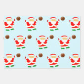 Weihnachtsfeiertag im Basketball Geschenkpapier Set (Vorderseite 2)