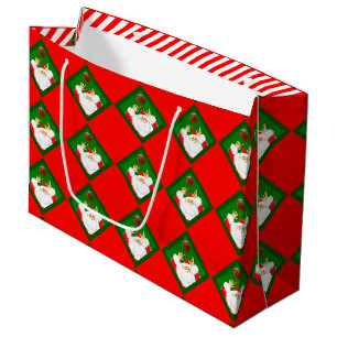 Weihnachtsfeiertag im Basketball Große Geschenktüte