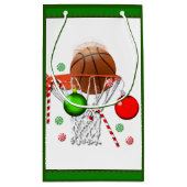 Weihnachtsfeiertag im Basketball Kleine Geschenktüte (Rückseite)