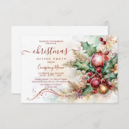 Weihnachtsfeiertag im Blumenkeller - Winter-Arrang Einladung