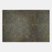 Weihnachtsfeiertag im Chalkboard: Gold Silber Geschenkpapier Set (Vorderseite 3)