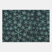 Weihnachtsfeiertag im Chalkboard: Gold Silber Geschenkpapier Set (Vorderseite 2)