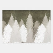 Weihnachtsfeiertag im Chalkboard: Gold Silber Geschenkpapier Set (Vorderseite)