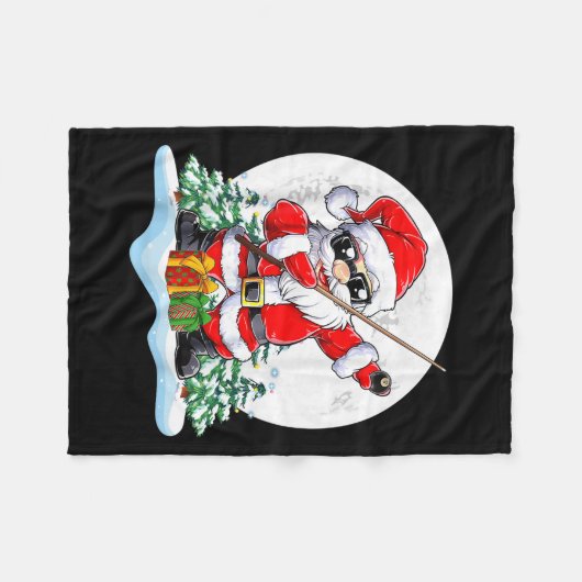 Weihnachtsfeiertag im Dabbing Weihnachten Fleecedecke (Vorderseite (Horizontal))