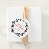 Weihnachtsfeiertag im Festkraut Geschenkanhänger (Beispiel)