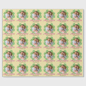 Weihnachtsfeiertag im Foto Geschenkpapier (Flach)