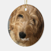 Weihnachtsfeiertag im Foto Keramik Ornament (Links)