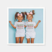 Weihnachtsfeiertag im Foto Serviette (Vorderseite)