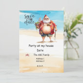 Weihnachtsfeiertag im Juli Einladung (Stehend Vorderseite)