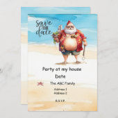 Weihnachtsfeiertag im Juli Einladung (Vorne/Hinten)