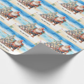 Weihnachtsfeiertag im Juli Geschenkpapier (Ecke)