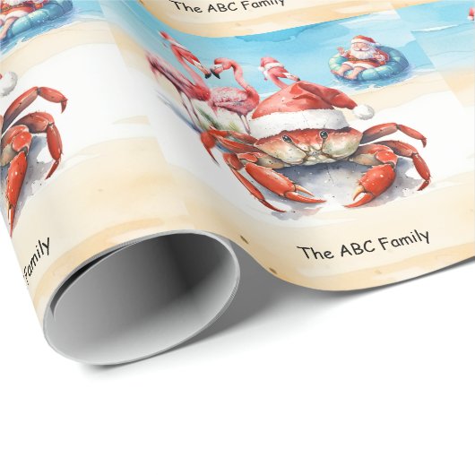 Weihnachtsfeiertag im Juli Geschenkpapier (Rolleneckpunkt)