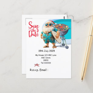 Weihnachtsfeiertag im Juli Postkarte