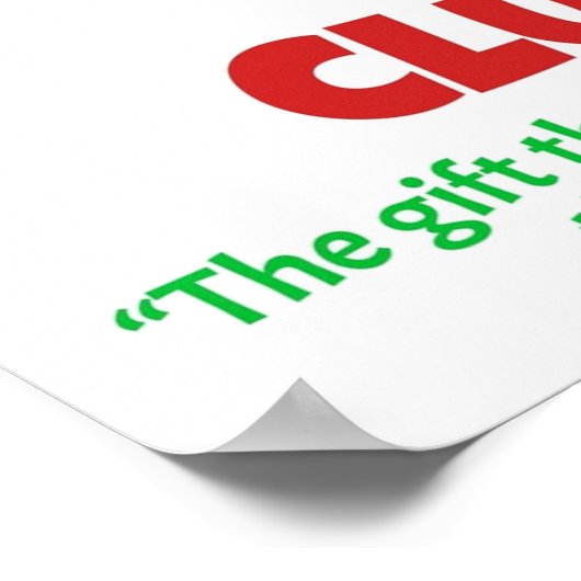 Weihnachtsfeiertag im Monat Club Poster (Ecke)