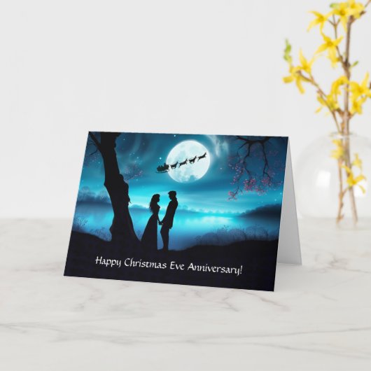 Weihnachtsfeiertag im Mondschein Karte (Gelbe Blume)