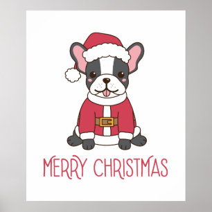 Weihnachtsfeiertag im Mops Poster