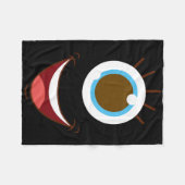 Weihnachtsfeiertag im niedlichen Monster Fleecedecke (Vorderseite (Horizontal))