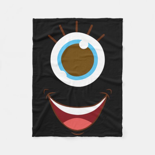 Weihnachtsfeiertag im niedlichen Monster Fleecedecke (Vorderseite)