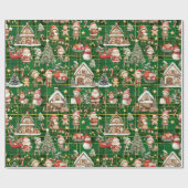 Weihnachtsfeiertag im niedlichen Weihnachtsmann Geschenkpapier (Flach)