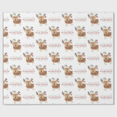 Weihnachtsfeiertag im niedlichen Weihnachtsmann Geschenkpapier (Flach)