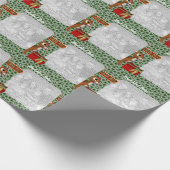 Weihnachtsfeiertag im Nordpol-Foto Geschenkpapier (Ecke)