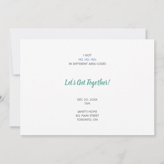 Weihnachtsfeiertag im Pustertal Einladung (Rückseite)