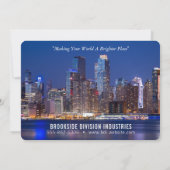 Weihnachtsfeiertag im Unternehmen 2 Fotokarte Feiertagskarte (Rückseite)