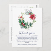 Weihnachtsfeiertag im Unternehmen dank Karte (Vorne/Hinten)