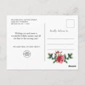 Weihnachtsfeiertag im Unternehmen dank Karte (Rückseite)