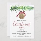 Weihnachtsfeiertag im Unternehmen - Festsamsbüros Einladung (Vorderseite)