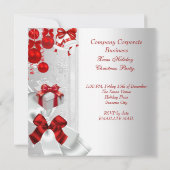 Weihnachtsfeiertag im Unternehmen Red White Einladung (Rückseite)