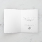 Weihnachtsfeiertag im Unternehmen Rustikaler Gruß Feiertagskarte (Innenseite)