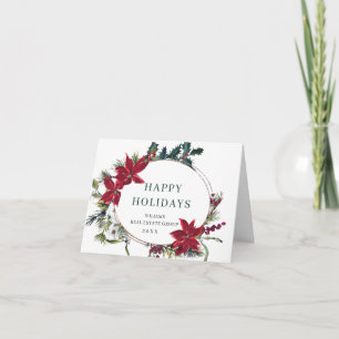 Weihnachtsfeiertag im Unternehmen Rustikaler Gruß Feiertagskarte