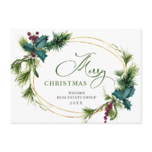 Weihnachtsfeiertag im Unternehmen Rustikaler Gruß