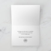 Weihnachtsfeiertag im Unternehmen Rustikaler Gruß Feiertagskarte (Innenseite)