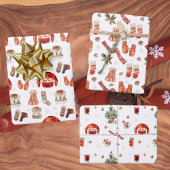 Weihnachtsfeiertag im Wasser Geschenkpapier Set