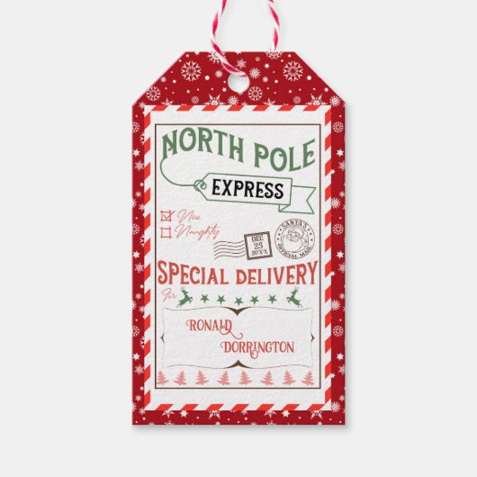 Weihnachtsfeiertag im Wasser Von der subtropischen Geschenkanhänger (Vorderseite)