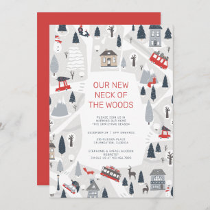 Weihnachtsfeiertag in der Stadt Feiertagskarte