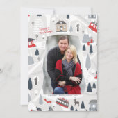 Weihnachtsfeiertag in der Stadt - Foto Feiertagskarte (Vorderseite)