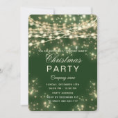 Weihnachtsfeiertag in Goldfirmen Einladung (Vorderseite)