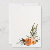 Weihnachtsfeiertag in Office Company Einladung (Rückseite)