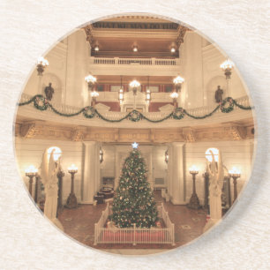 Weihnachtsfeiertag in Pennsylvania Staat Hauptstad Untersetzer