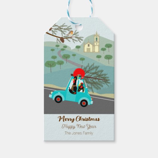 Weihnachtsfeiertag in Portugal Geschenkanhänger (Vorderseite)