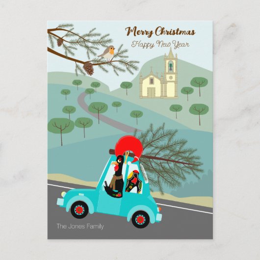 Weihnachtsfeiertag in Portugal Postkarte (Vorderseite)