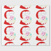 Weihnachtsfeiertag in Rot und Weiß Geschenkpapier (Flach)