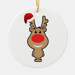 Weihnachtsfeiertag in Santa Keramikornament