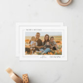 Weihnachtsfeiertag individuell anpassbare Familien Mitteilungskarte (Vorderseite/Rückseite Beispiel)