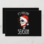 Weihnachtsfeiertag ist die Wintersaison. Einladung (Vorne/Hinten)